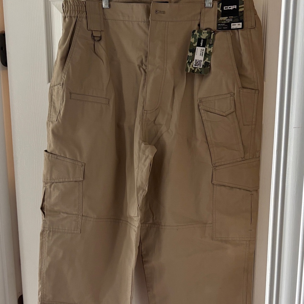 Men's CQR Tactical Cargo Pants - Tan